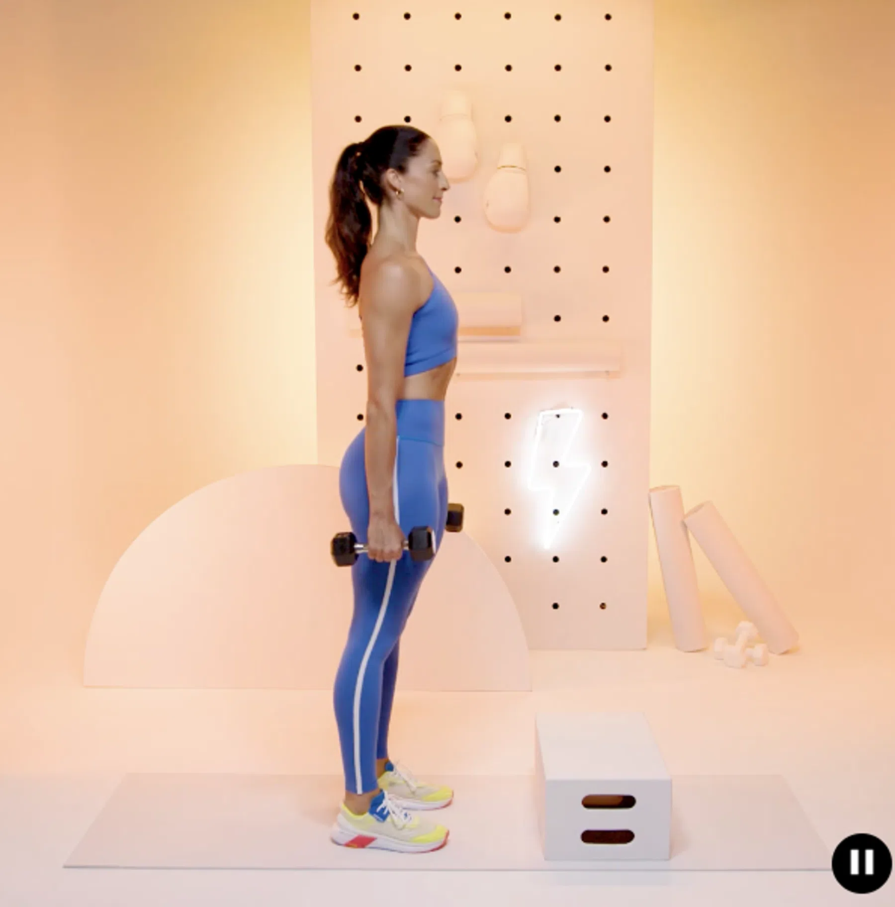 step up bilspieren trainen
